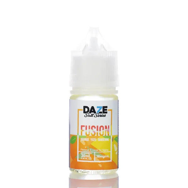 7 Daze Fusion TFN Salt - Orange Yuzu Tangerine - 30ml - Black Coral